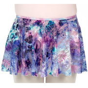 4440 Girls Feather-Dyed Tapered Pull On Skirt