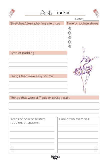 Footnotes for Pointe: The Tracker for Ballerinas