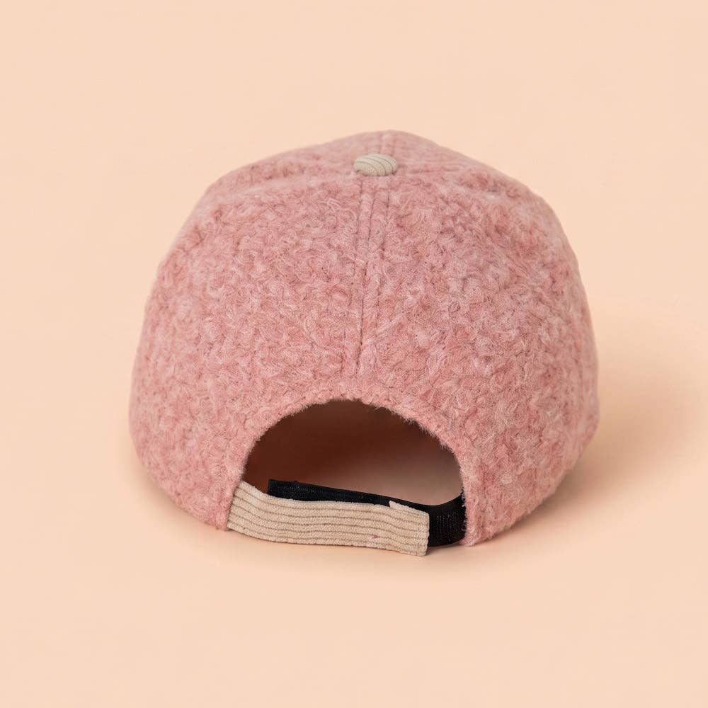 Nutcracker Holiday Candy Cane Embroidered Fuzzy Corduroy Baseball Cap