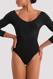 Ladies Mirella Adagio 3/4 Sleeve Embroidered Leotard