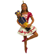 Nutcracker African American Clara Ornament 4”