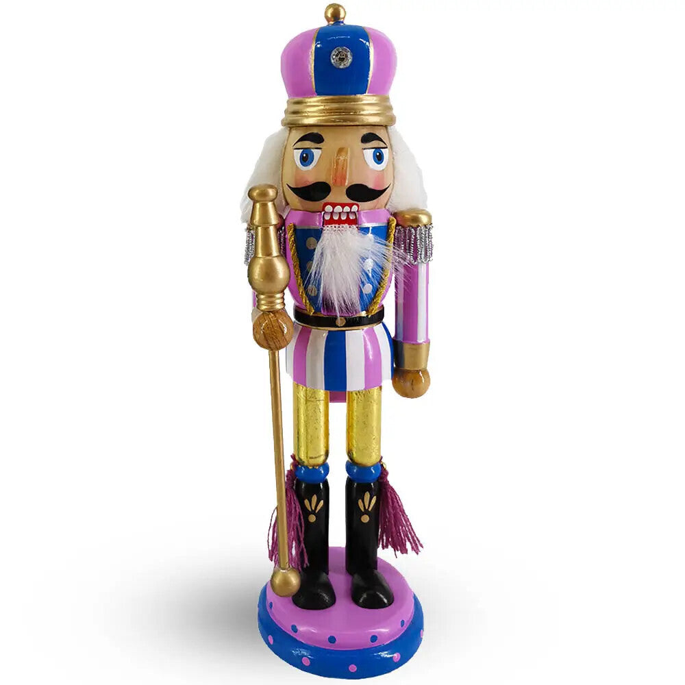 King Lavender Nutcracker 10”