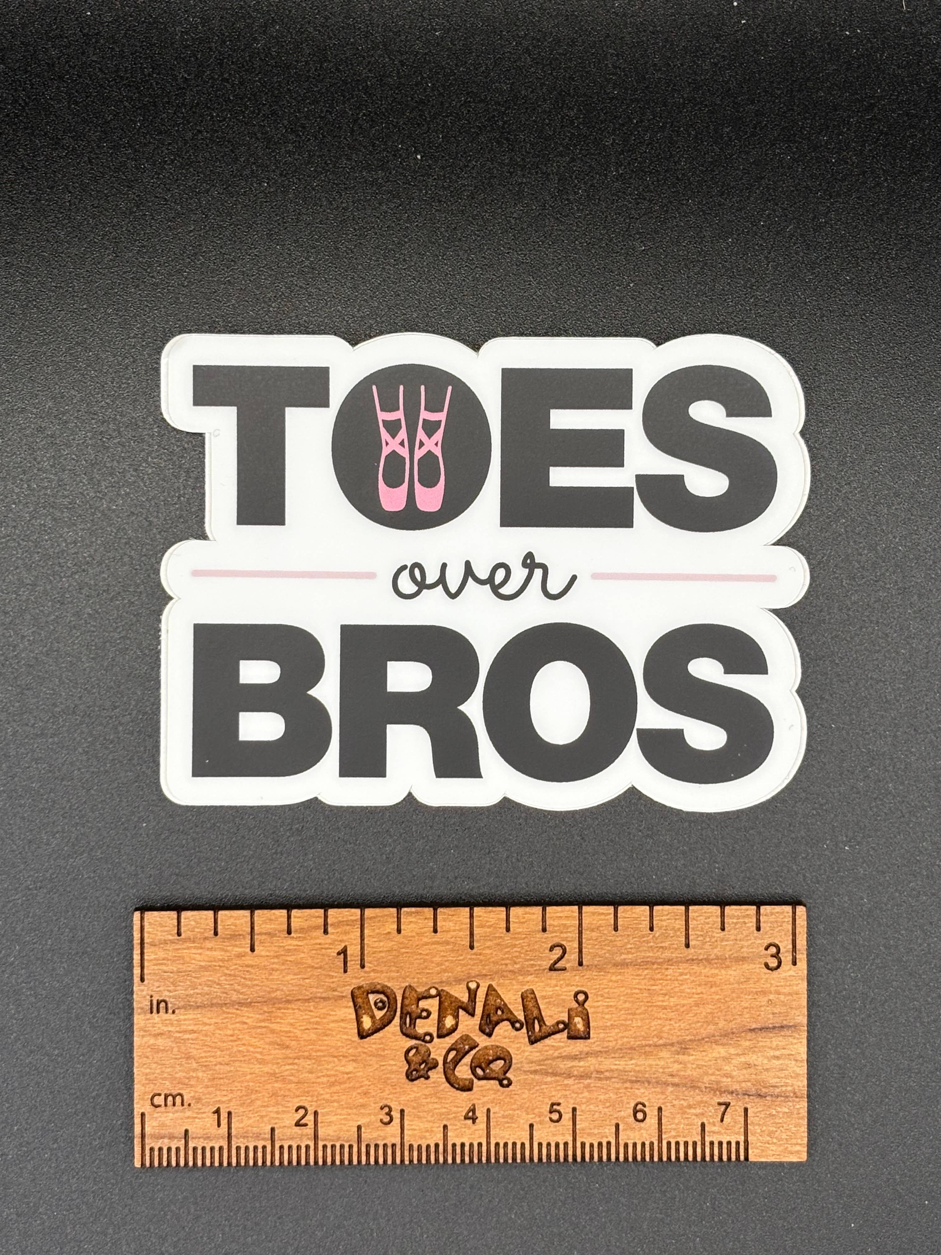 Toes Over Bros Dance Sticker, 3" x 2.2"