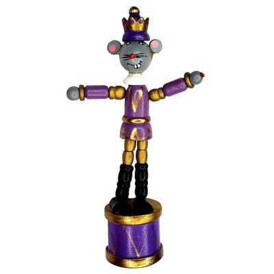 Nutcracker Mouse King Push Puppet