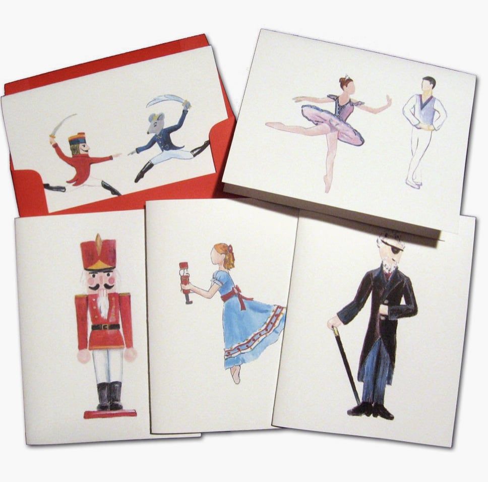 Nutcracker Stationery Set Of (10) Cards & Envelopes