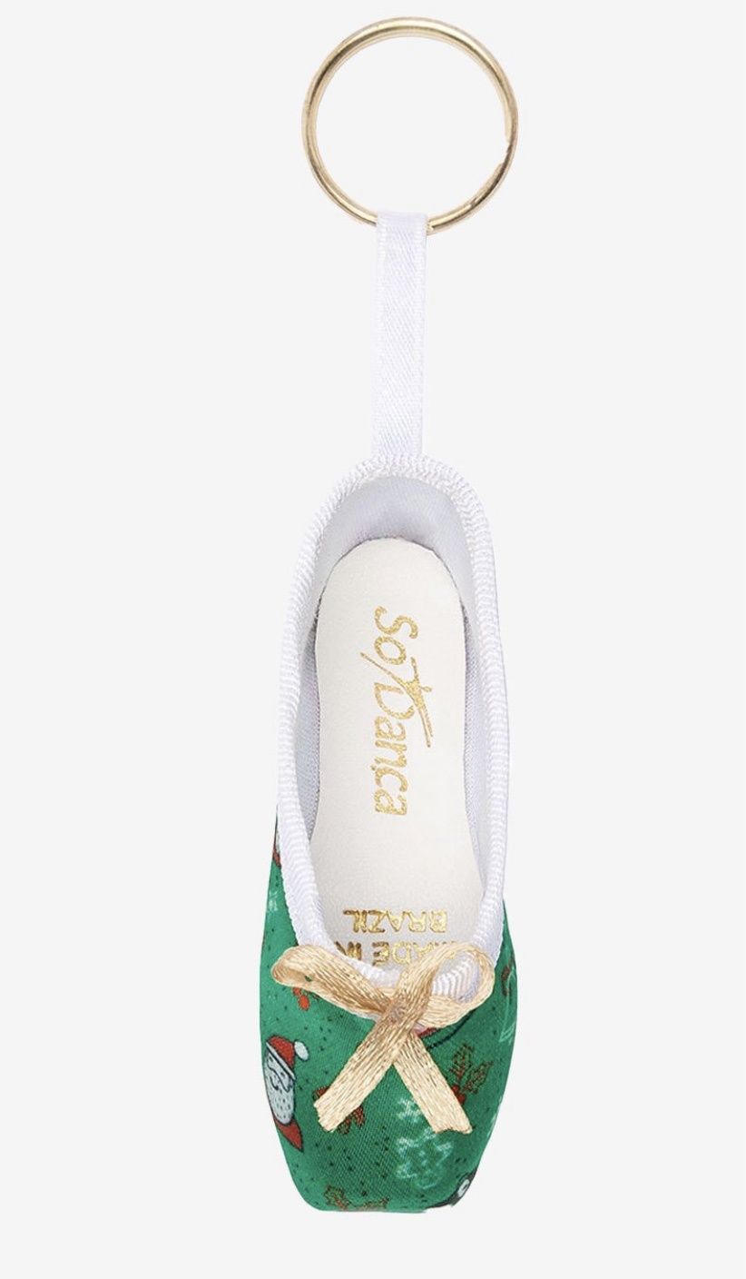 Pointe Shoe Christmas Key Chain