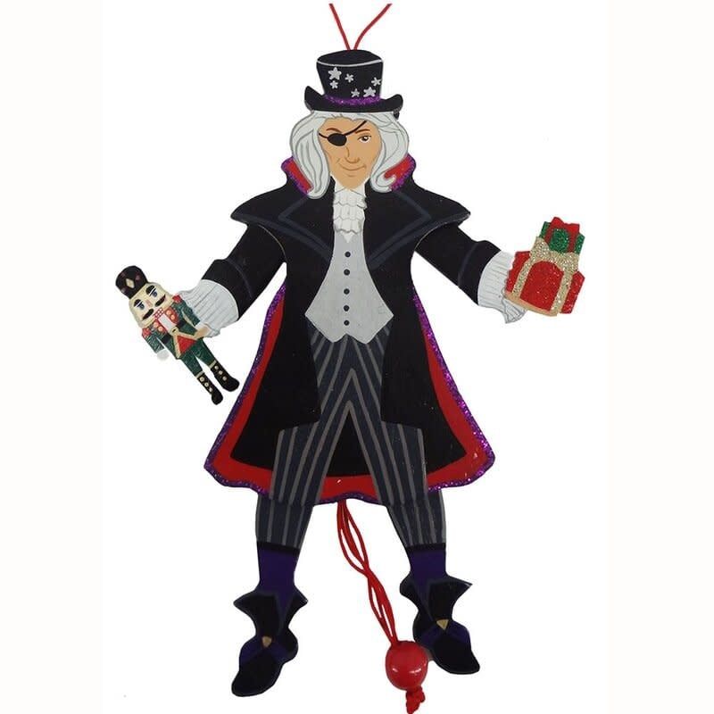 Nutcracker Ornament Drosselmeyer Pull