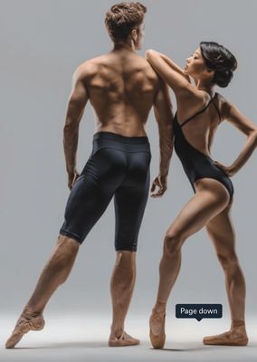 Ballet Rosa “Adonis” Men’s Knee Length Compression Short