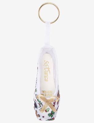 Pointe Shoe Christmas Key Chain