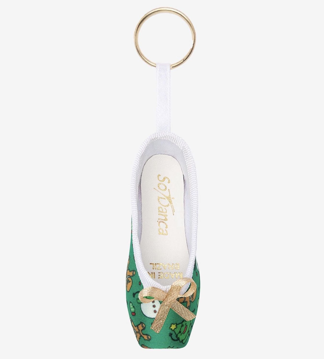Pointe Shoe Christmas Key Chain