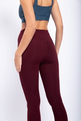 Tapered Band Essential Solid Highwaist Leggings