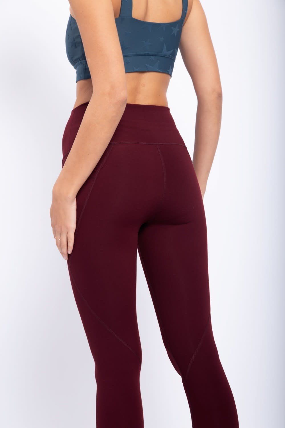 Tapered Band Essential Solid Highwaist Leggings