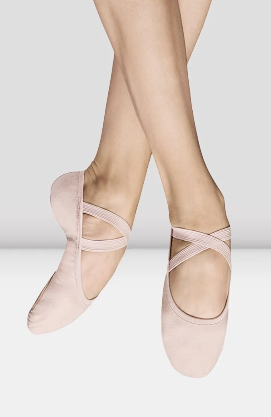 Children's Bloch Performa Canvas Stretch Ballet Flats