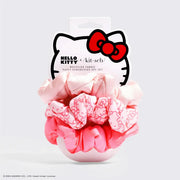 Hello Kitty Set of 3 Recycled Fabric Hair Scrunchies