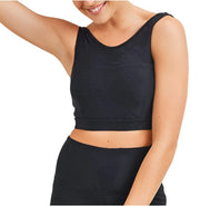 Mono B Jacquard Laced Back Sports Bra