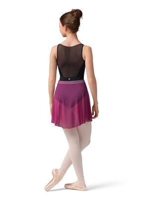 Mirella Striped Waistband Mesh Skirt