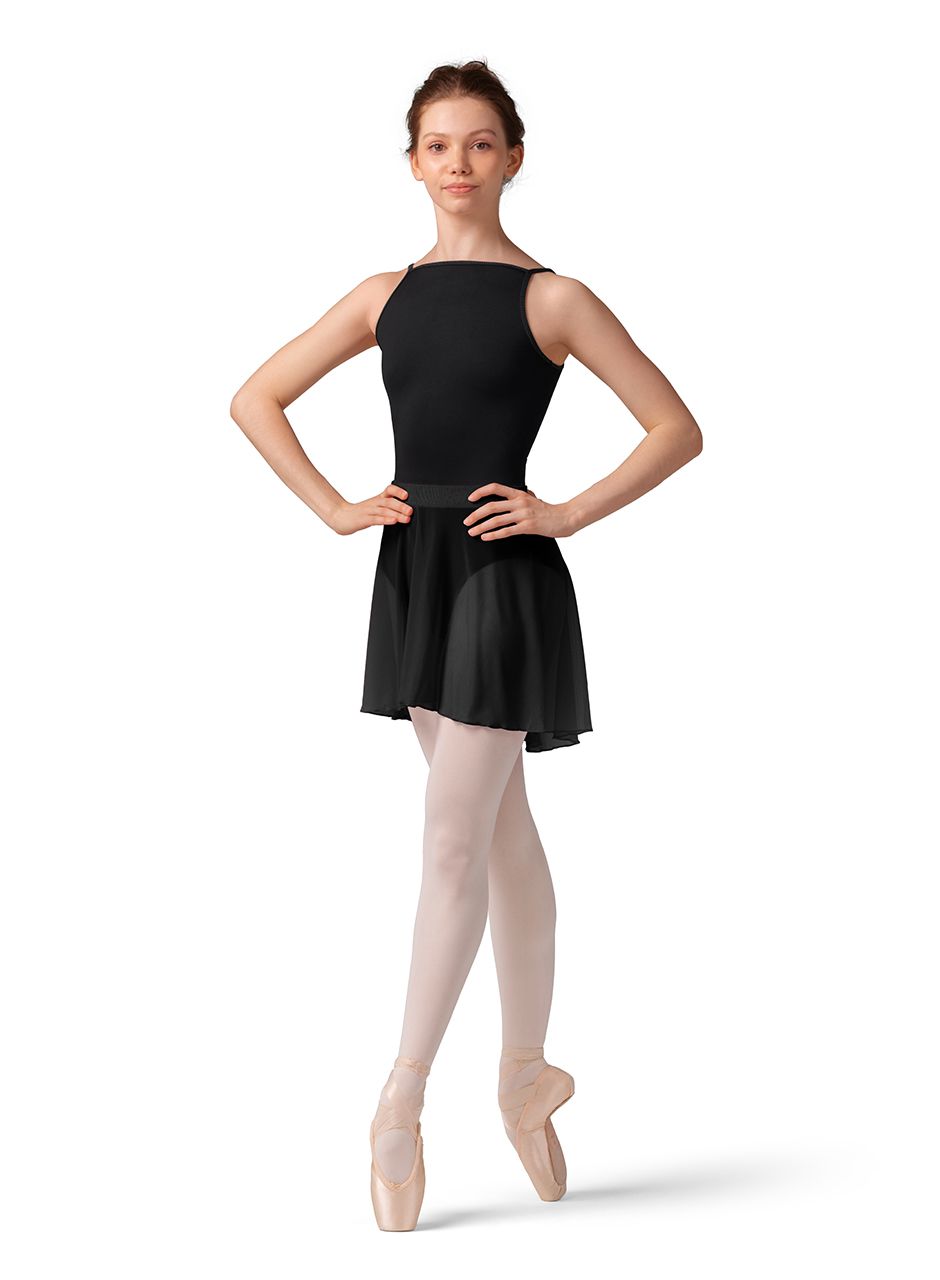 Mirella Striped Waistband Mesh Skirt