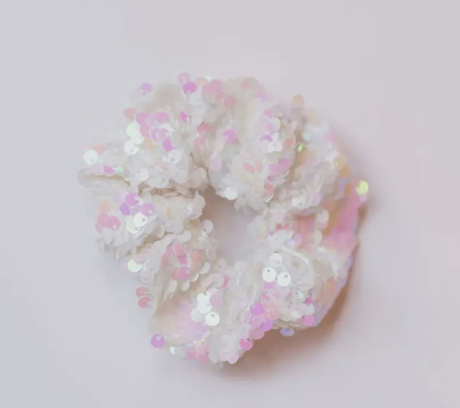 Cheeky Irisdescent White Hair Scrunchie