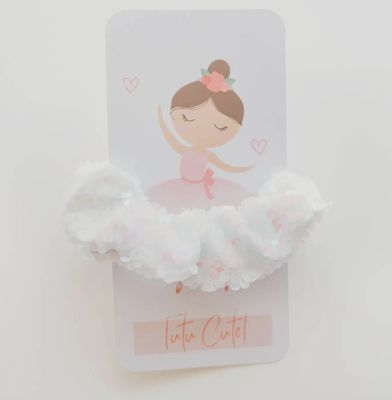 Cheeky Irisdescent White Hair Scrunchie