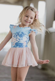 Farrah Blue Floral Cheeky Children’s Tutu