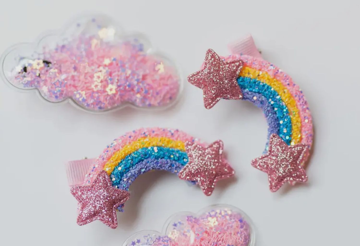 Cheeky Rainbow Shaker Hair Clips