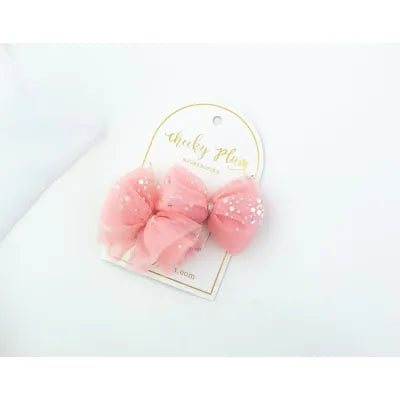 Cheeky Tulle Hair Bow Clips