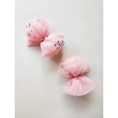 Cheeky Tulle Hair Bow Clips