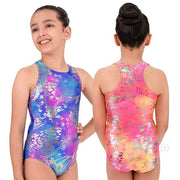 Child Neon Safari Racerback Gymnastics Leotard