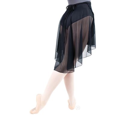 Dramatic Wrap Mesh Skirt