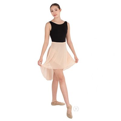 Dramatic Wrap Mesh Skirt