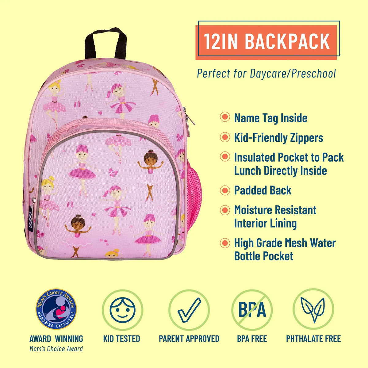 Ballerina Pack and Snack Backpack - 12 Inch