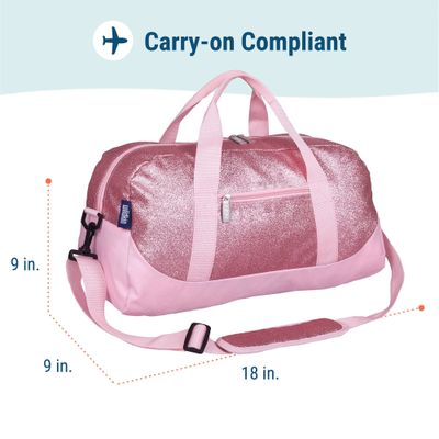 Pink Glitter Duffle Bag