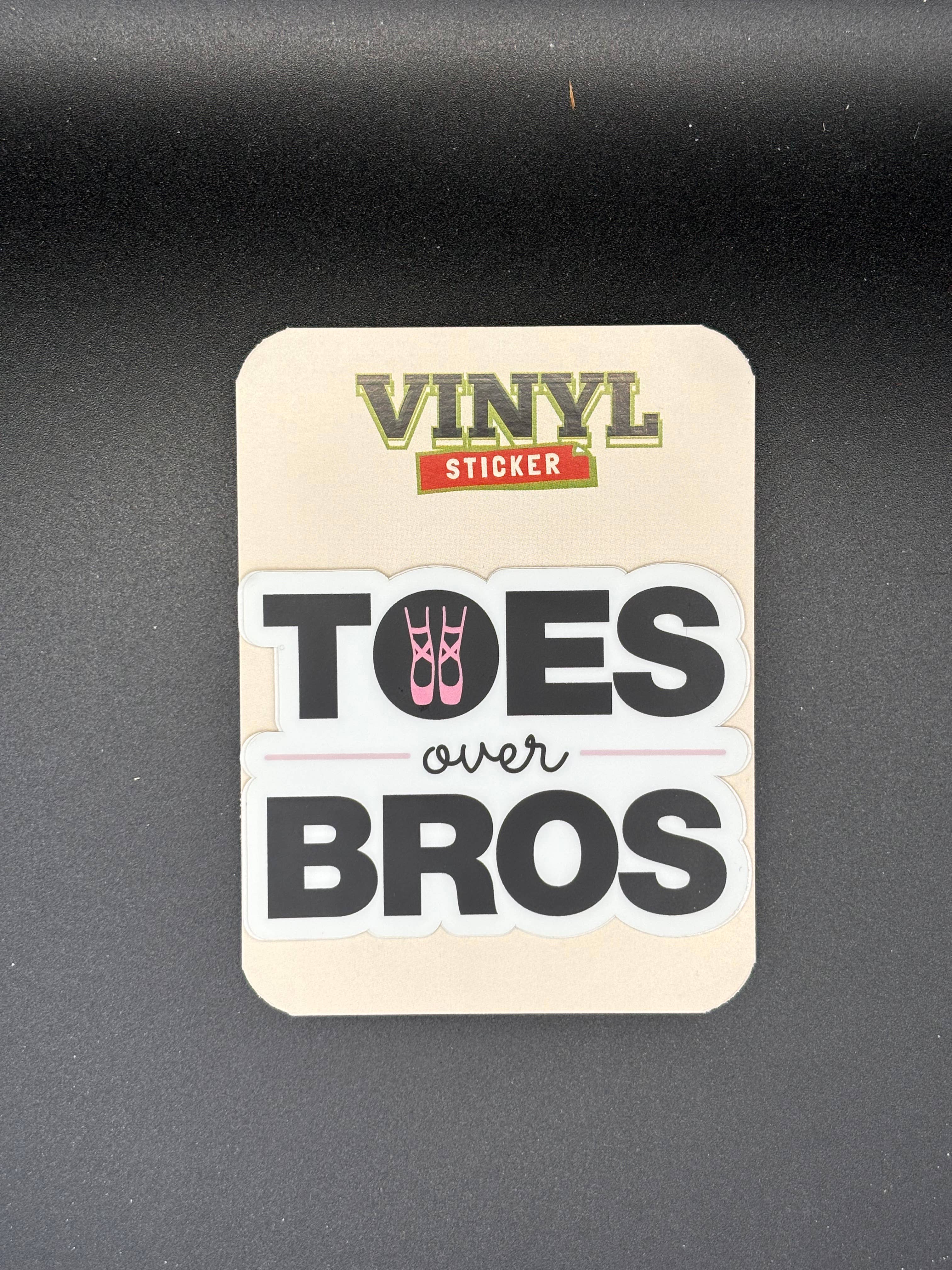 Toes Over Bros Dance Sticker, 3" x 2.2"