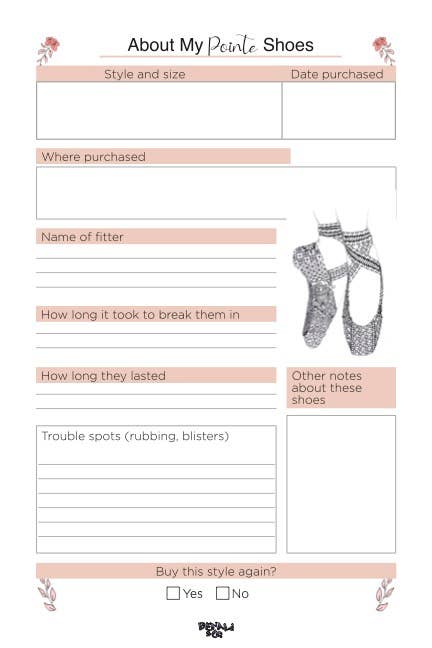 Footnotes for Pointe: The Tracker for Ballerinas