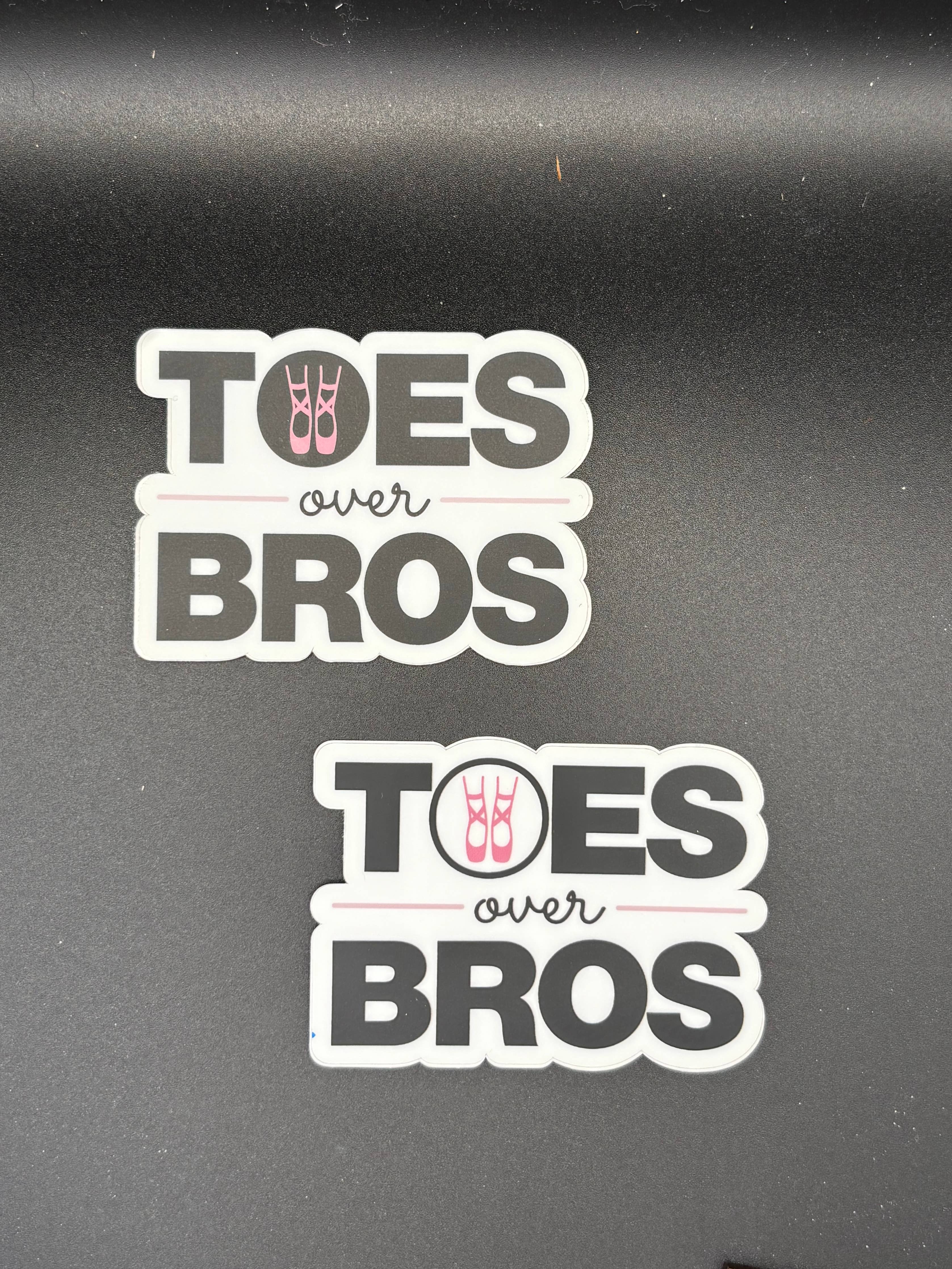 Toes Over Bros Dance Sticker, 3" x 2.2"