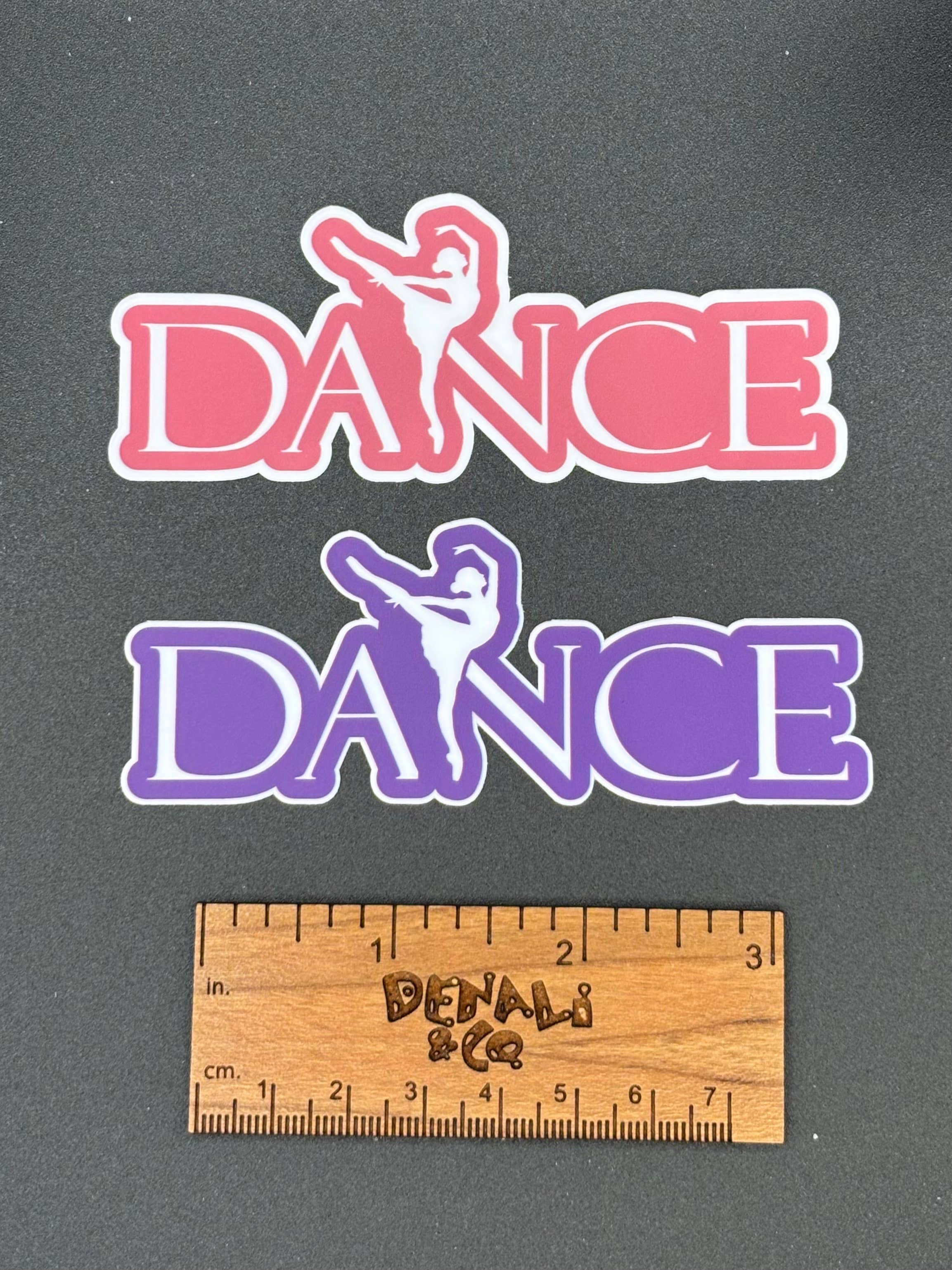 Dancer in Arabesque Sticker, 4" x 1.6, 2 color options