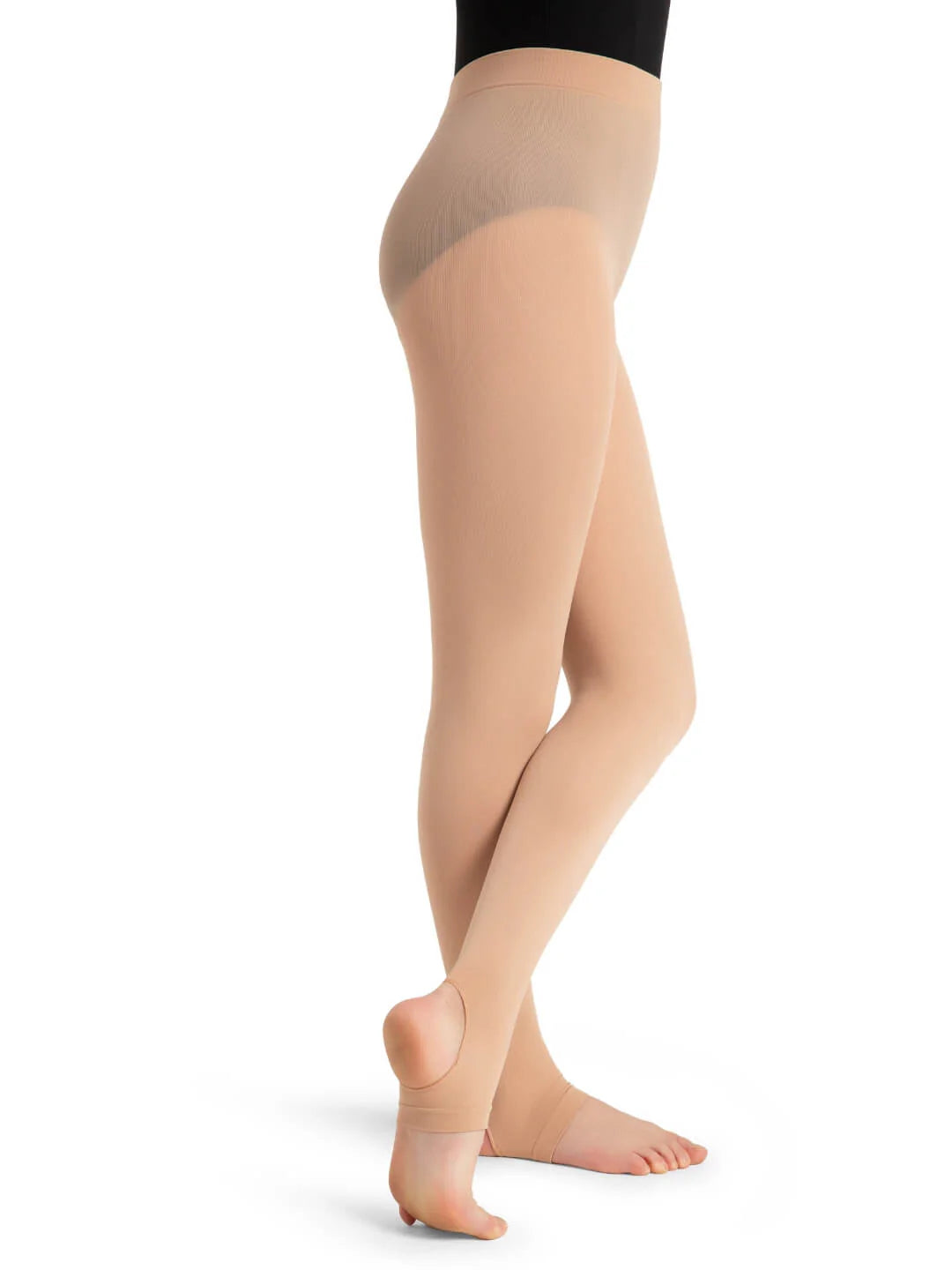 Capezio Self Knit Waistband Stirrup Tights