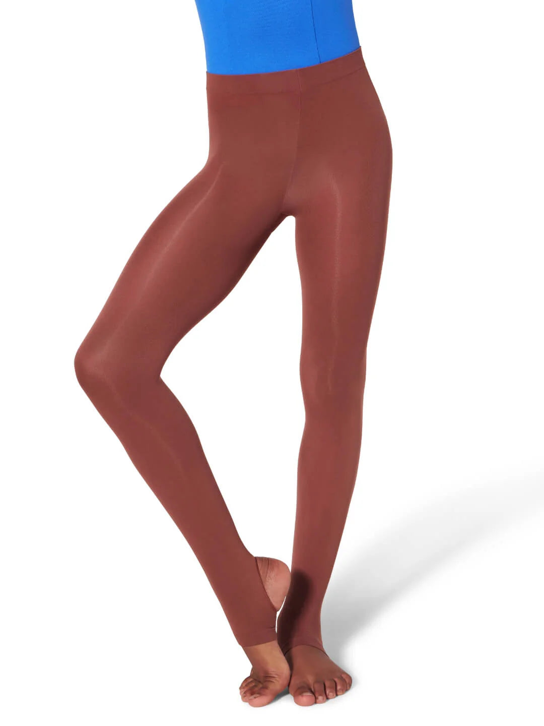 Capezio Self Knit Waistband Stirrup Tights