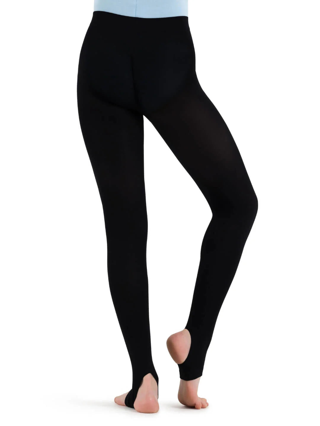 Capezio Self Knit Waistband Stirrup Tights
