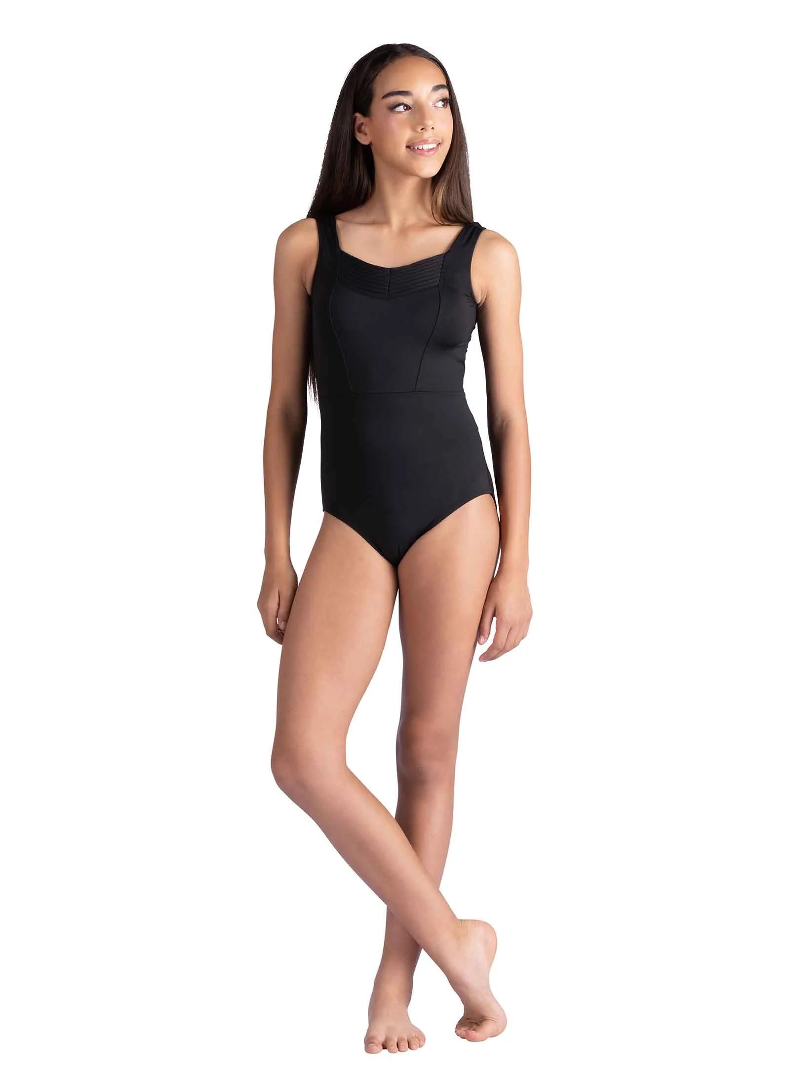 Tank Leotard with Pleating
