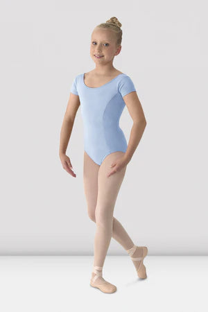 Mirella Girls Princess Seamed Cap Sleeve Leotard