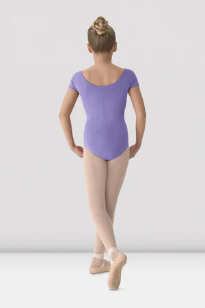 Mirella Girls Princess Seamed Cap Sleeve Leotard