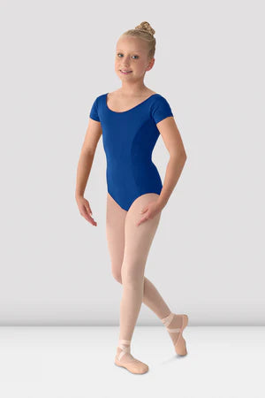 Mirella Girls Princess Seamed Cap Sleeve Leotard