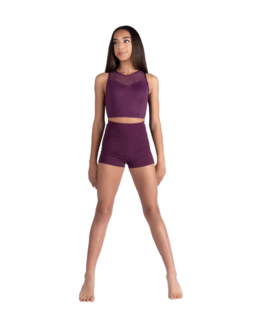 Evaline Twist Back Crop Top