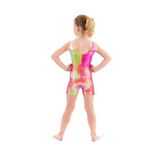Child Iridescent Splash Gymnastics Biketard