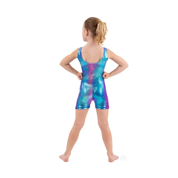 Child Iridescent Splash Gymnastics Biketard