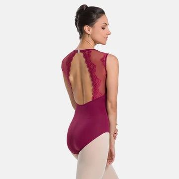 Só Dança Ivonne Tank Leotard with Lace