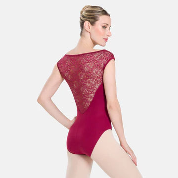 Só Dança Mirielle Floral Lace Back Cap Sleeve