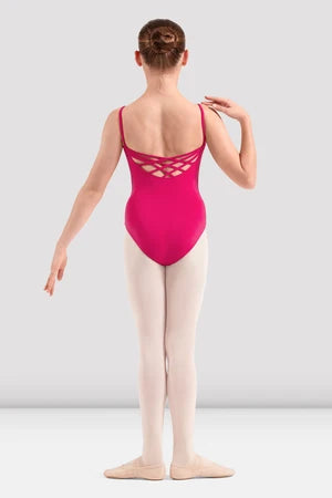 Girls Mirella Petite Adagio Cross Back Embroidered Leotard