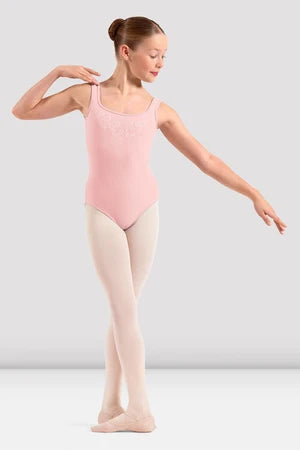 Girls Mirella Petite Adagio Tank Embroidered Leotard